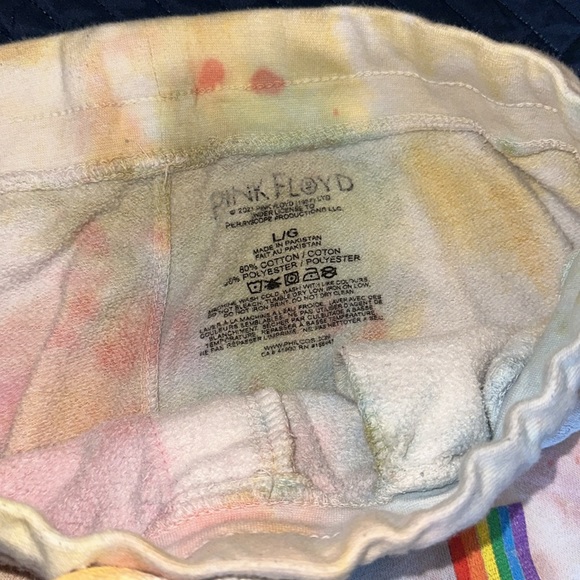 Pink Floyd tie dye jogger sweatpants size large! - Picture 3 of 6
